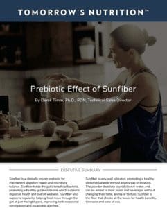 prebiotic effect of Sunfiber whitepaper