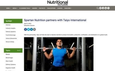 Nutritional Outlook: Spartan Nutrition partners with Taiyo International