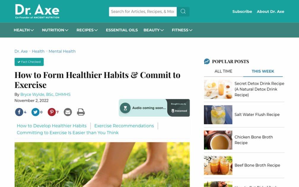 how to form healthier habits and commit to exercise sr axe article